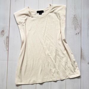 Sanctuary Sleeveless Padded Shoulder Tank